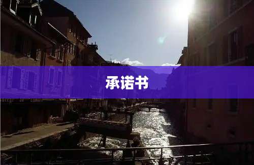 承诺书