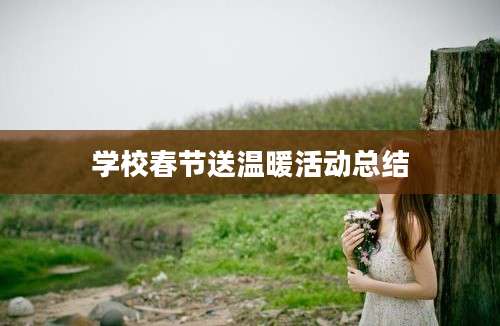 学校春节送温暖活动总结