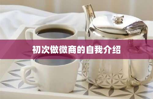 初次做微商的自我介绍