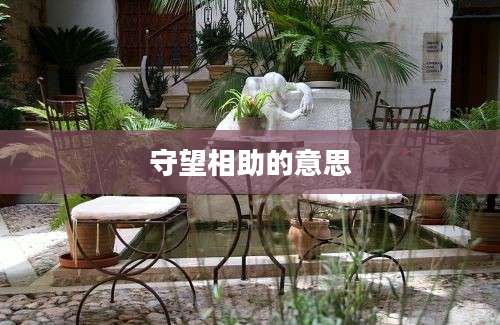 守望相助的意思
