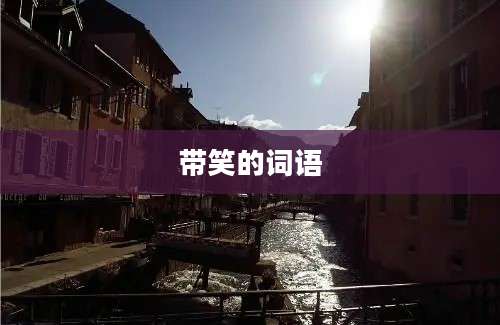 带笑的词语