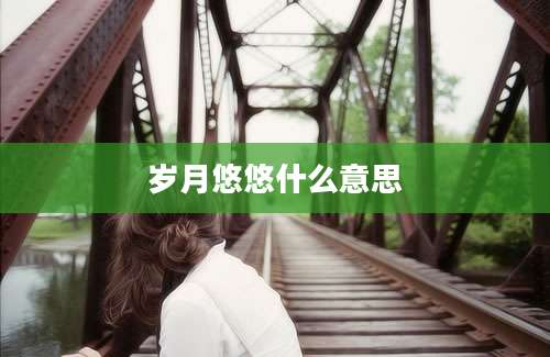 岁月悠悠什么意思
