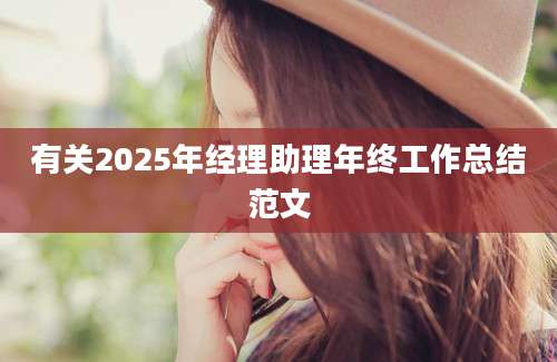 有关2025年经理助理年终工作总结范文