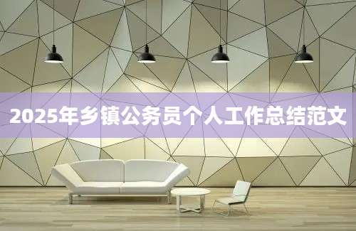 2025年乡镇公务员个人工作总结范文
