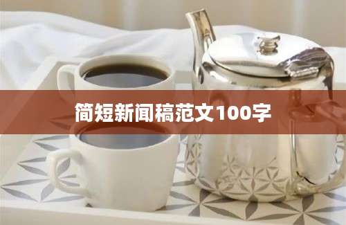 简短新闻稿范文100字