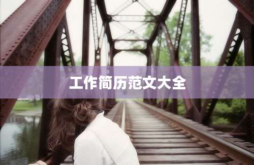 工作简历范文大全