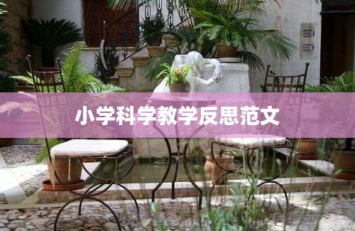 小学科学教学反思范文