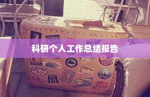 科研个人工作总结报告