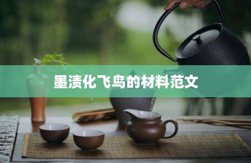 墨渍化飞鸟的材料范文