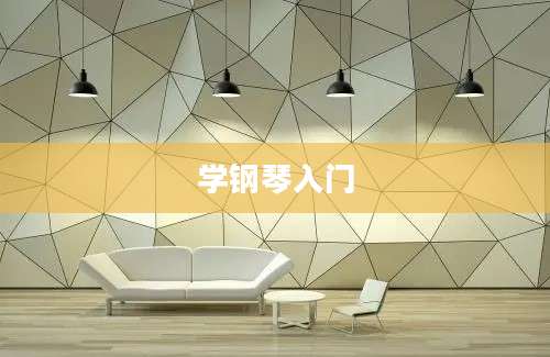 学钢琴入门