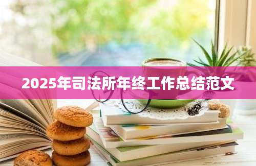 2025年司法所年终工作总结范文