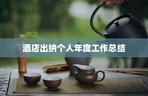 酒店出纳个人年度工作总结